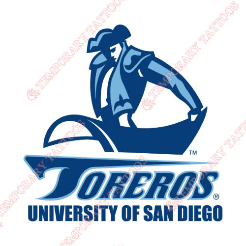 San Diego Toreros Customize Temporary Tattoos Stickers NO.6112